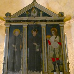 P1200295   Cappella dei Montagna, 1496. S. Francesco, S. Antonio, S. Agapito.